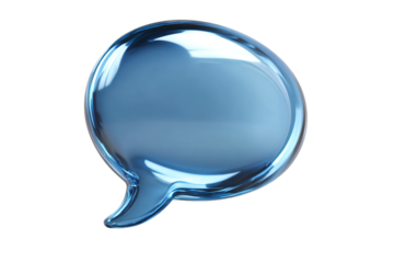 Transparent Blue Speech Bubble