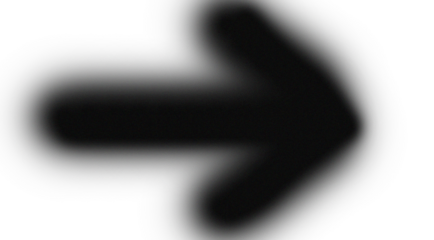 Bold black arrow pointing right symbolizing direction progress and forward movement against a clean bright white background with subtle vignetting conveying a sense of clarity and focus for digital