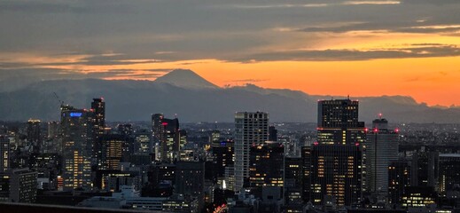 Obraz premium Tokyo Sunset