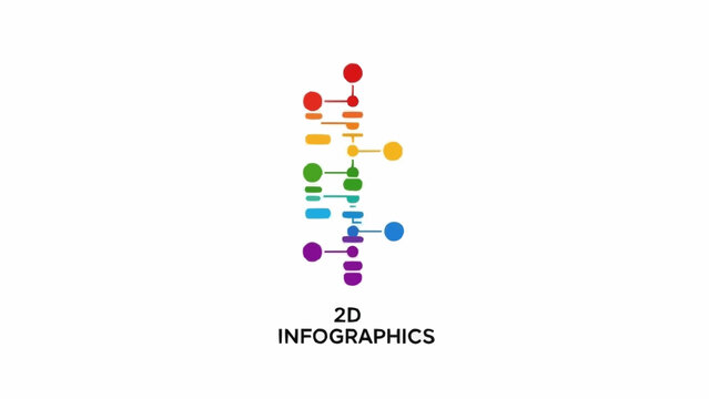 Colorful 2D Infographic Design Elements.