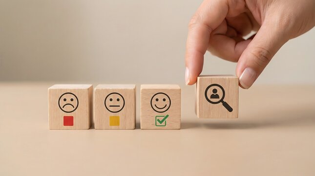 Customer review, feedback concept