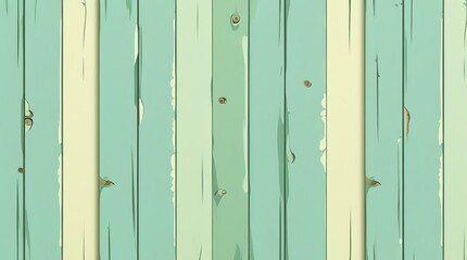 Fototapeta premium Pale Green and Yellow Wooden Planks Background.