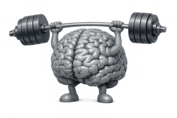 Brain lifting barbell, building mental strength, improving cognitive function, and stimulating intelligence development