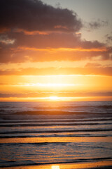 Obraz premium Sunrise over a beach, Mallacoota, Australia