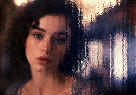 Glass Texture Photo Effect