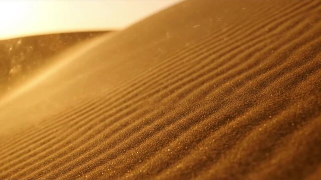 Abstract Natural Force Artistic interpretation of wind's power moving sand, focusing on texture and light.