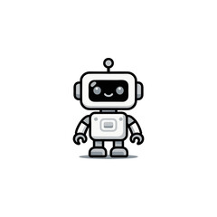 Naklejka premium funny cartoon robot