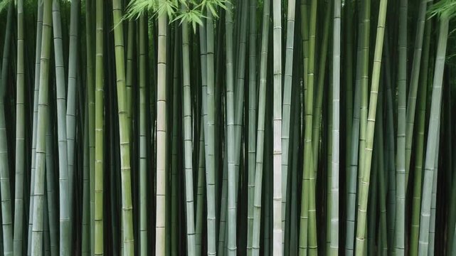 Aerial Minimalist Bamboo Forest Geometry