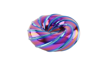 Iridescent Swirling Torus
