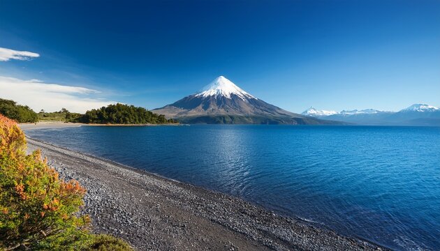 Osorno Volcano And Llanquihue Lake Parque Nacional Vicente Perez Rosales Lake District Puerto Varas Chile