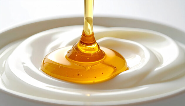 Honey drop and yogurt 