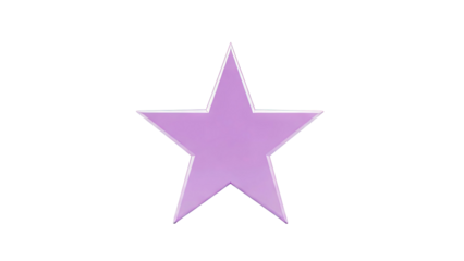 A single, five-pointed purple star against a light gray background.
