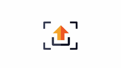 Upload icon with arrow symbol.