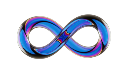 Iridescent Infinity Symbol