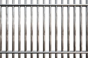 Sleek metal bars create a striking pattern ideal for designs requiring industrial or modern elements.