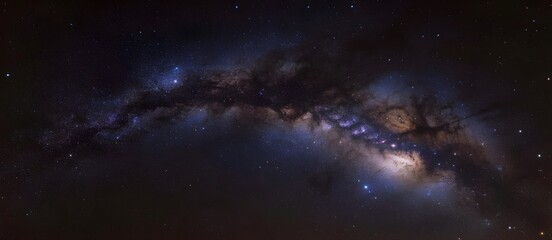 Breathtaking view of the Milky Way galaxy with vibrant stars and cosmic clouds