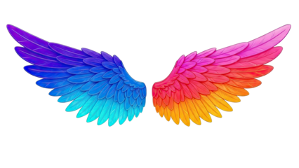 Dual-Colored Angelic Wings