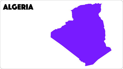 Algeria Map World Map Illustration