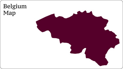 Obraz premium Belgium Map World Map Illustration