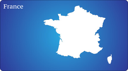 Obraz premium France Map World Map Illustration