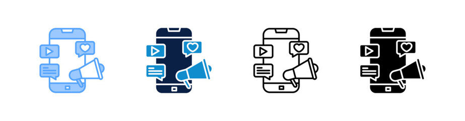 Fototapeta premium Marketing Multiple Style Icon Set Collection 