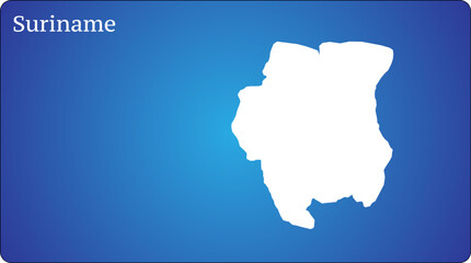 Obraz premium Suriname Map World Map Illustration