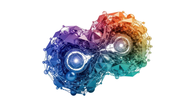 Abstract 3d Geometric Shape Icon, Technology Concept, isolated on white background - Powered by Adobe