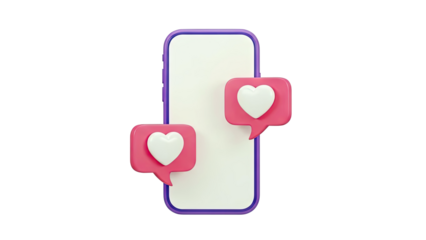 Smartphone with social media like notifications