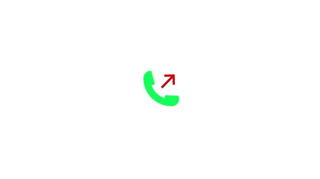 outgoing call phone icon with upward arrow, symbolizing dial, call forward, contact connection, customer support, telecom service, mobile communication, modern flat UI design, isolated