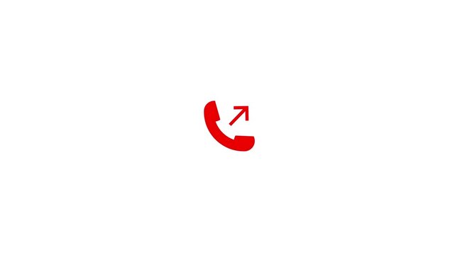 outgoing call phone icon with upward arrow, symbolizing dial, call forward, contact connection, customer support, telecom service, mobile communication, modern flat UI design, isolated