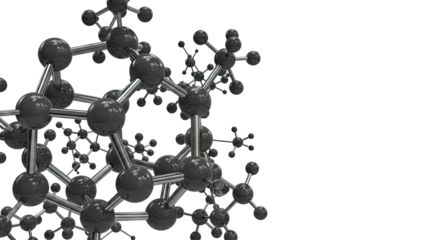 Abstract Molecular Structure with Spheres and Rods