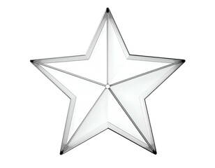 Obraz premium Clear Glass Star Shape Decoration Object.
