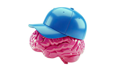 Brain wearing a blue baseball cap