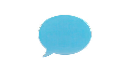 Blue Speech Bubble Icon