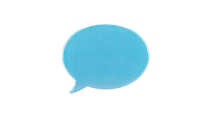 Blue Speech Bubble Icon