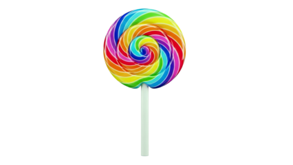 Colorful Swirl Lollipop