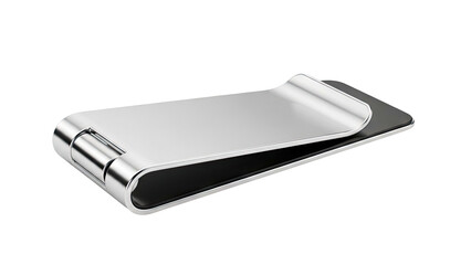 Sleek Metallic Phone Grip with Minimalist Design