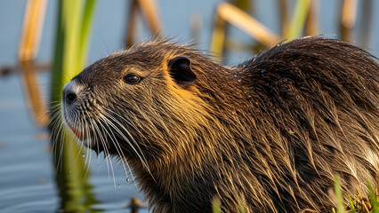 A powerful shot of a wild animal in its natural habitat