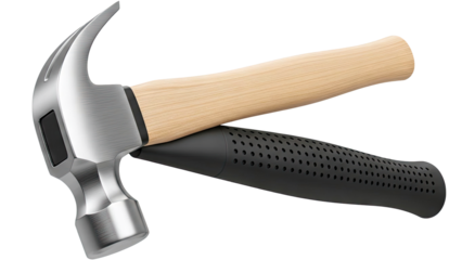 Two Hammers with Different Handles