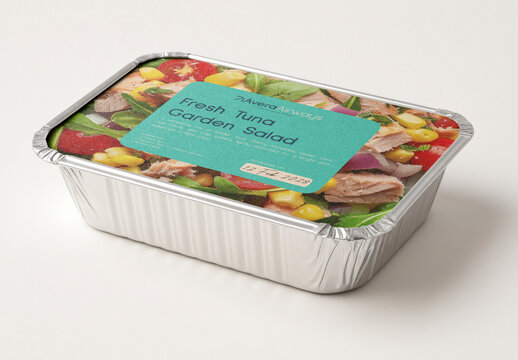 Colorful Packaged Mockup Tuna Salad PSD