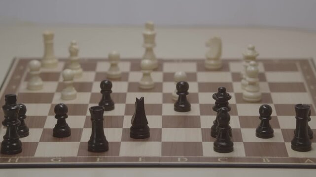 Standard piece development during the Grob's Attack. Taking the white pawn on d5 with the black pawn to capture the center and develop a strategic plan to respond to the white player.