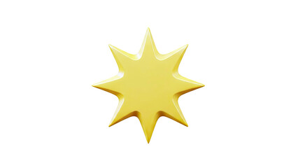 Obraz premium Yellow Starburst Emblem