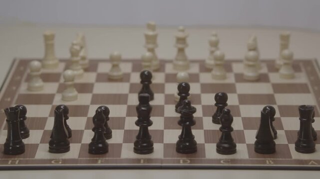 Standard piece development during the Grob's Attack. Moving the black pawn to e4 to escape the attack and create a larger pawn structure in the center.