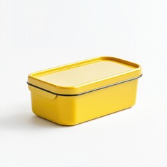 Bright Yellow Food Storage Container for Kitchen Organization