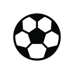 Obraz premium soccer ball football isolated on white background silhouette icon vector