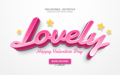 Lovely Pink Text Effect &ndash; Editable Romantic Typography Style