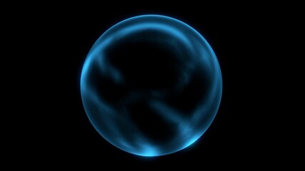 Blue Energy Sphere Loop VFX Pack – 4 Dynamic Orb Animations – 4K Seamless Loop Motion Graphics