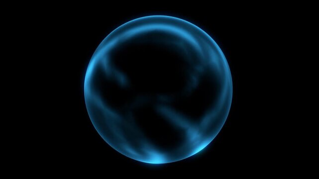 Blue Energy Sphere Loop VFX Pack &ndash; 4 Dynamic Orb Animations &ndash; 4K Seamless Loop Motion Graphics