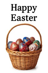 Happy easter basket
