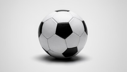 Naklejka premium Classic black and white soccer ball